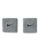 Nike Unisex Swoosh Classic 2Pk Zweetband Cool Grey/Black One Size