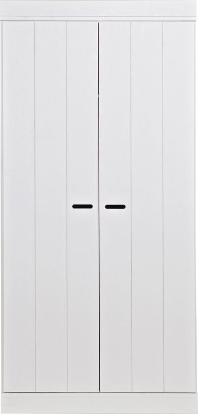WOOOD Connect Wardrobe 2-Door - Pine - White - 195x94x53cm