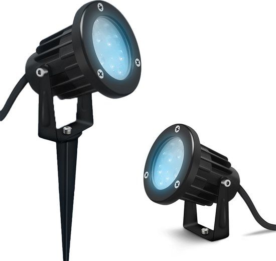 RexTech LedKoning Zigbee 3.0 Mesh LED Tuinspot Pro - 7W - RGBWW - Zwart - Hue compatible