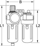 KS Tools 1/2 COMPETITION Druckluft-Wartungseinheit - 512.5050