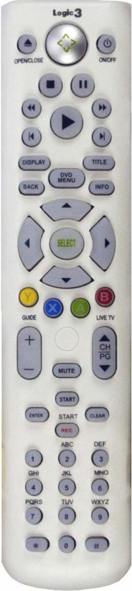 Logic3 Remote Control XB360 - White afstandsbediening