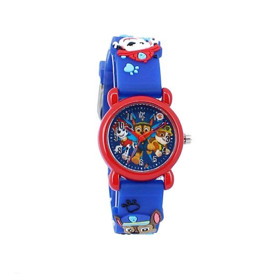 4KidsOnly PAW Patrol - Horloge - Kids Time - Blauw/Rood