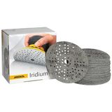 Mirka Iridium Premium schuurpapier Ø 125mm klittenband 89-gaats, korrel 40, 50 stuks