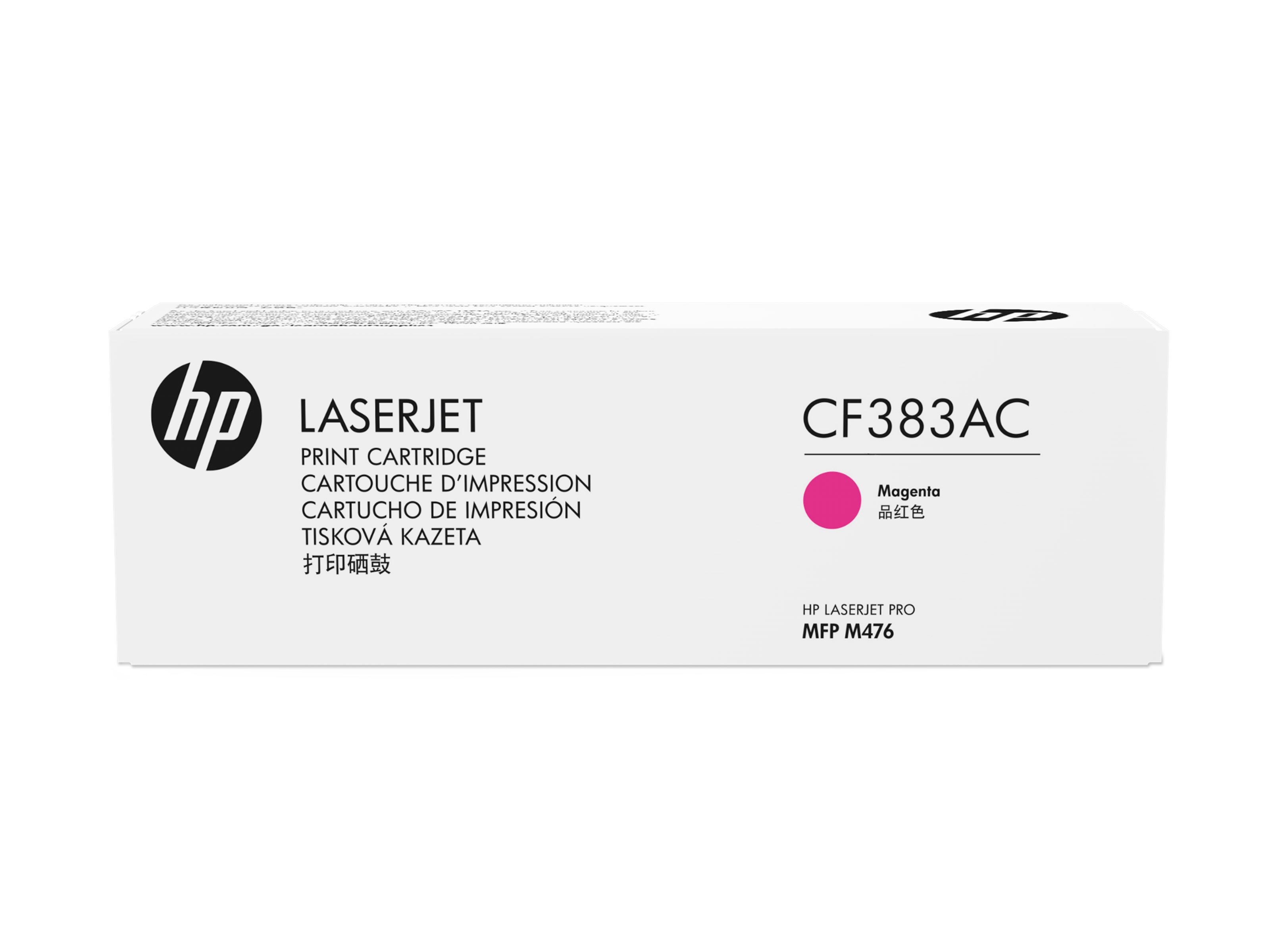 HP 312A Magenta Toner Cartridge (CF383AC) - 2700 Pages - Compatible with HP Color LaserJet Pro M476