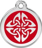 Red Dingo Hondenpenning 38 mm tribal rood