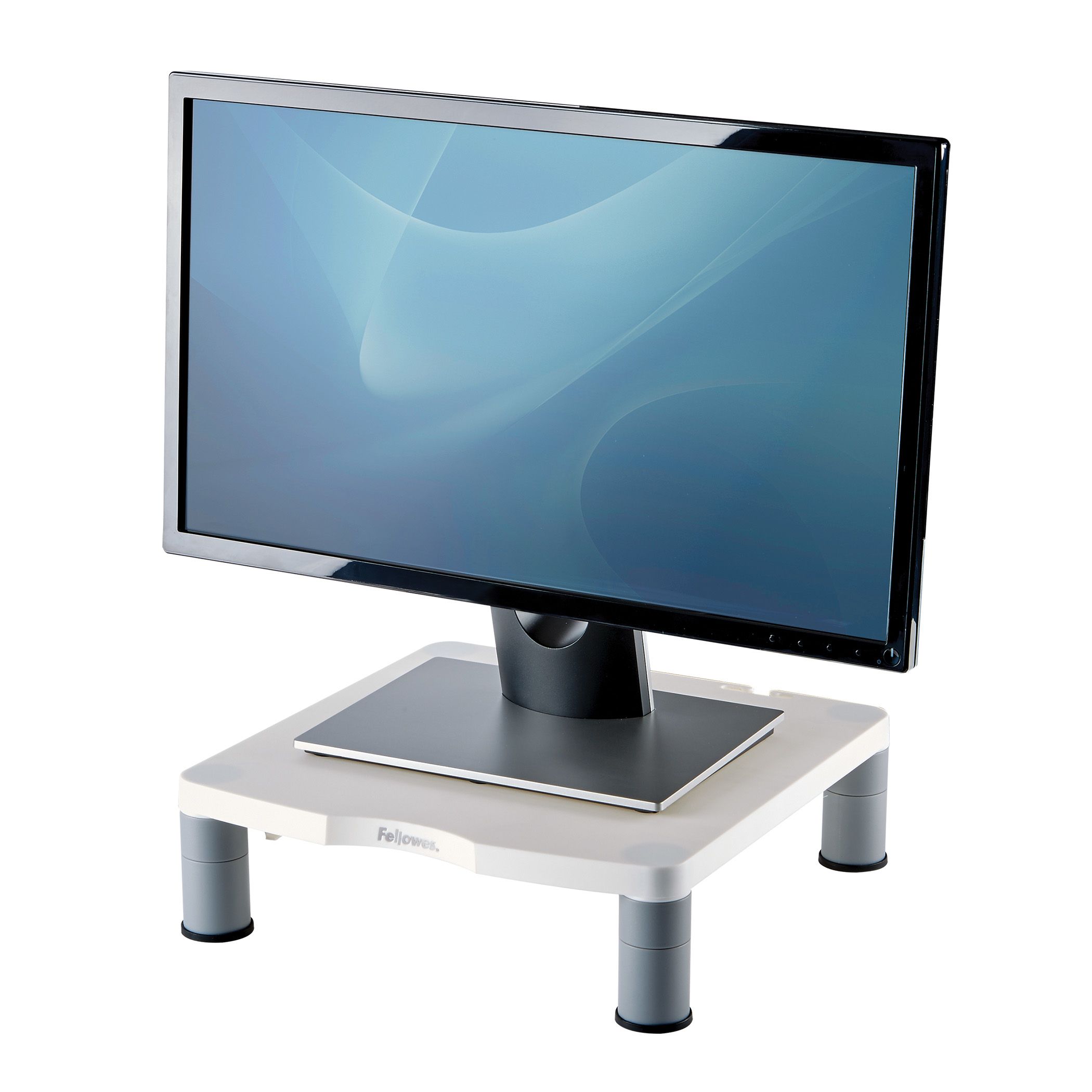 Fellowes Standaard monitorstandaard - Grijs/Wit - In hoogte verstelbaar