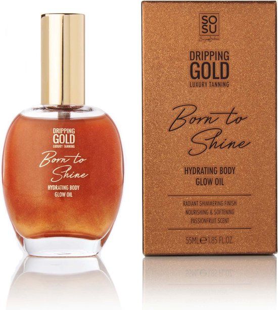 SOSU Dripping Gold Born to Shine Hydrating Body Glow Oil - Bronze Glow - 100ml