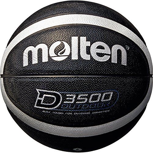 Molten Panda Molten Basketbal B6D3500-KS mt. 6, zwart/zilver/glanzend optic, 6