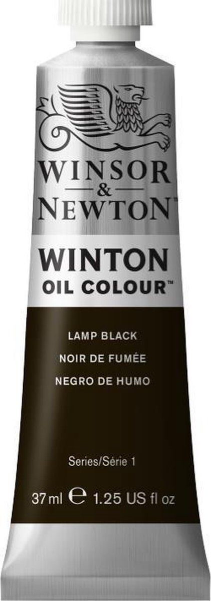 Winsor & Newton Winton Olieverf - Ivoor Zwart - 37 ml