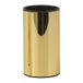 Gedy Elettra Tandenborstelhouder, Roestvrij Staal, Goud, 6,3 x 6,3 x 11,3 Cm