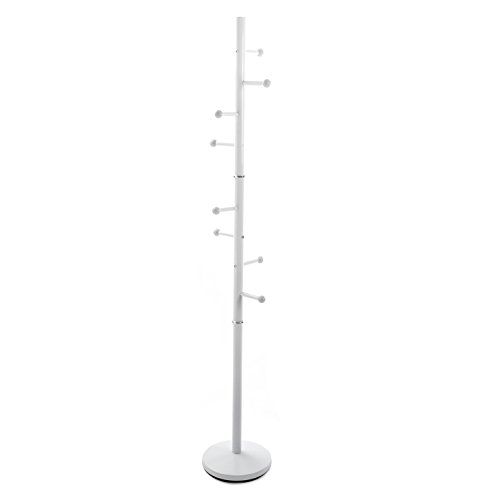 Versa Swindon Kapstok - Minimalistisch - 9 Haken - Zwart Metaal - 32x32x5.2cm