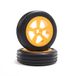 Rib Oranje Rib Front Tires, Mounted (2): Mini JRX2