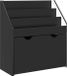 vidaXL Kinderboekenplank met lade Zwart 60 x 29,5 x 69 cm Bewerkt hout