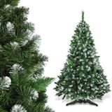 KADAX Kunstkerstboom van PVC, dennenboom met standaard, 220 cm, groen