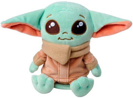 Disney Simba Star Wars The Mandalorian Knuffel Figure Grogu Shoulder Rider 12 cm