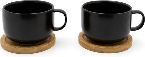 Bredemeijer Umea - Theemok Set - Zwart - 2 stuks