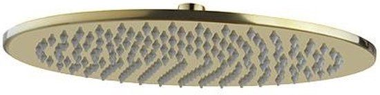 Wiesbaden Caral - Hoofddouche - 30cm - Rond - Geborsteld Messing PVD
