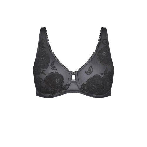 Triumph Wild Rose Sensation Voorgevormde Beugel BH - Zwart - Dames