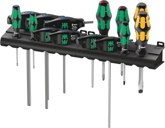 Wera Bicycle Big-Pack 1 Schroevendraaierset 14-delig Zeskant, Torx, Plat, Kruiskop Phillips
