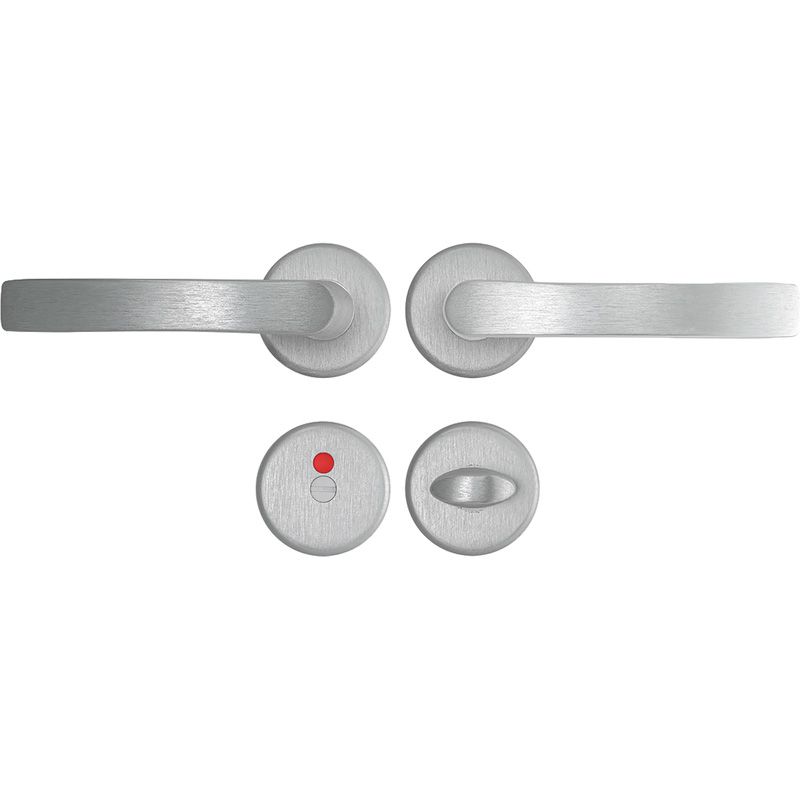 AXA Curve - Deurkruk - Toilet - Aluminium