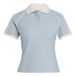 ADIDAS ORIGINALS Shirt 'TWEED POLO' pastelblauw / wolwit