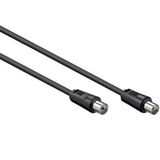 Allteq ALTQ-COAX-B-7.5 coax-kabel 7,5 m IEC Zwart
