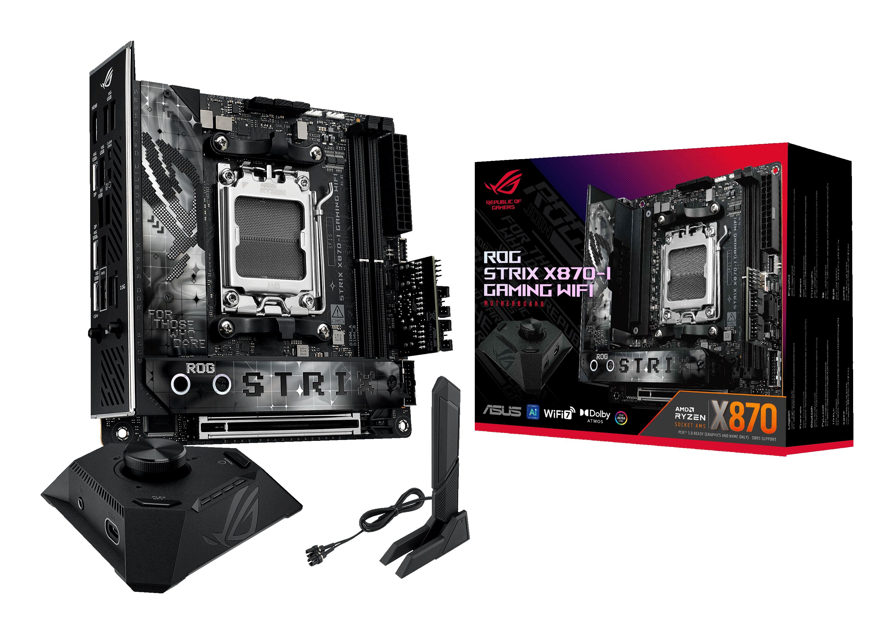 ASUS ROG Strix X870-I GAMING WIFI - Mini-ITX Moederbord - Socket AM5 - DDR5