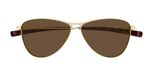 Saint Laurent SL 831 Vesper Lunettes de Soleil Femme Doré Pilote Marron 55mm