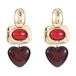 By Jam Gioielli Candy Sweet Jewellery oorbellen goudkleurig/bordeauxrood