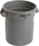 Rubbermaid Commerciële Producten FG261000GRAY-001 Brute Ronde Container, 37,9 L, Grijs