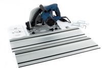 Merkloos HBM 190 mm Professionele 1400 Watt Invalzaag Liniaalzaag met 2 x 700 mm Liniaal