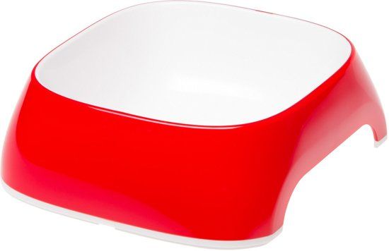 Ferplast Glam Voerbak Rood 15x13.5x5 cm