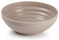 Plasticforte Kommetjes / schaaltjes - dessert en ontbijt - kunststof - D13x5 cm - taupe beige