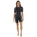 SEAC Trendy neopreenpak, kort, 2,5 mm, met ritssluiting aan de voorkant, voor snorkelen, surfen, watersport, voor volwassenen en kinderen