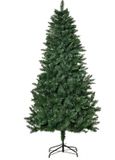 HOMCOM Sapin de Noël - Plastique/Acier - 90x180 cm - Vert