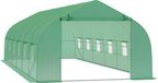 Outsunny Serre tunnel PE 8x3x2m Vert