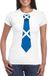 Bellatio Decorations Shoppartners Bv Wit t-shirt met Schotse vlag stropdas dames - Schotland supporter M
