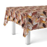 Martina Home Tafelkleed, tafelzeil, Navia, bruin, 220 x 140 cm