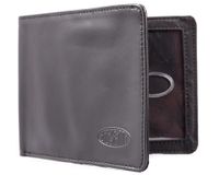 Big Skinny heren portemonnee RFID-Blocking leer Super Skinny bi-Fold Wallet voor maximaal 35 kaarten zwart
