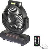 Sygonix Accuventilator 4.6 W (Ø) 205 mm Zwart