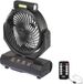 Sygonix Accuventilator 4.6 W (Ø) 205 mm Zwart