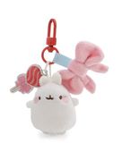 62775 Molang 62775 Tassenhanger, wit, 5 cm, schattig pluchen accessoire, schattige sleutelhanger voor tas, rugzak en auto