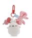 62775 Molang 62775 Tassenhanger, wit, 5 cm, schattig pluchen accessoire, schattige sleutelhanger voor tas, rugzak en auto