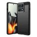 Motorola Coque Motorola Edge 70 Max/Lenovo Legion Y70 (2026) en TPU Brossé - Fibre de Carbone - Noire