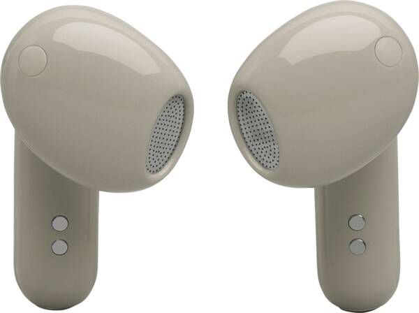 JBL Live Flex 4 – Draadloze Oordopjes met Noise Cancelling – Smart Case met Touchscreen – Bluetooth Draadloos Oordopjes – 50 uur – Waterdicht – IP54 - Champagne/Beige