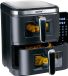 alpina Dubbele Airfryer XXL - 2 x 5.5L Manden - Heteluchtfriteuse 11 Liter - 12 Programma's - 2800 W - Zwart