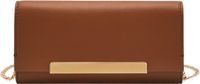 Fossil Penrose Flap Wallet Crossbody Brown