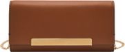 Fossil Penrose Flap Wallet Crossbody Brown