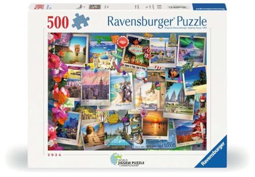 Ravensburger Erwachsenenpuzzle 500 Teile - Weltreise - Pinnwand