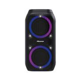 Hisense Party Rocket 160 Draagbare compacte partyluidspreker met karaoke-modus en 160 W geluidsvolume, 5 lichteffecten, tot 12 uur batterijduur, bluetooth, MIC-input, AUX, USB, IPX4